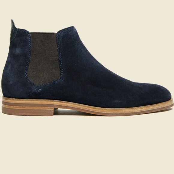 Hudson Men’s CHELSEA TONTI BOOT - NAVY SUEDE - Picture 2 of 7